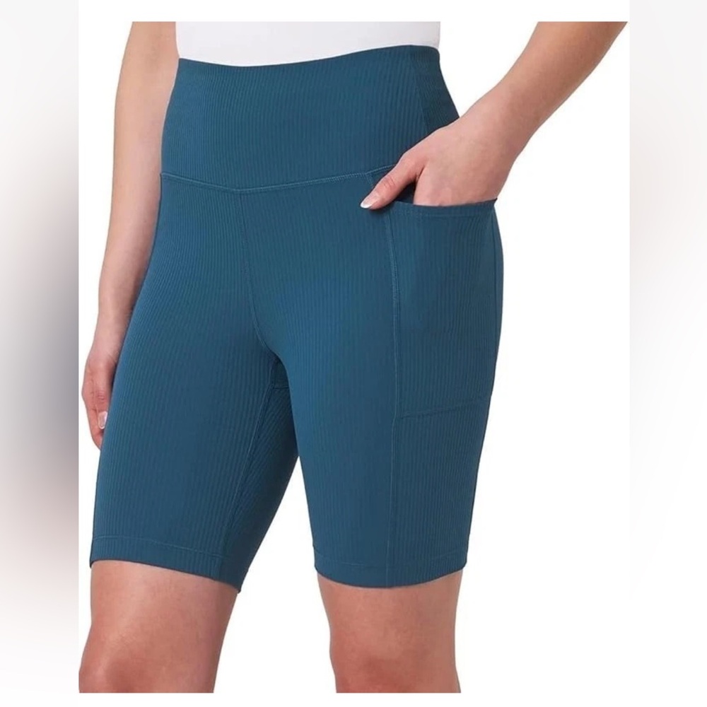 Mondetta Teal High rise ribbed Women's Biker Short